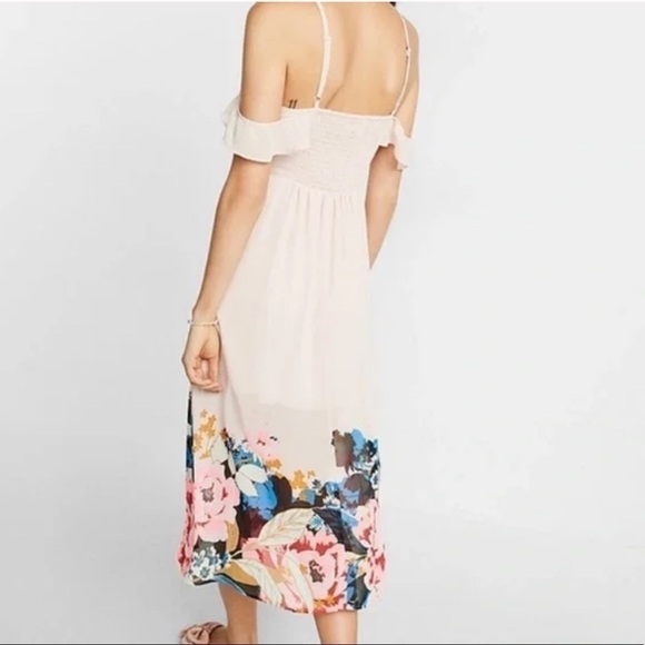 Express NWOT Pink Floral Dress - Picture 2 of 11